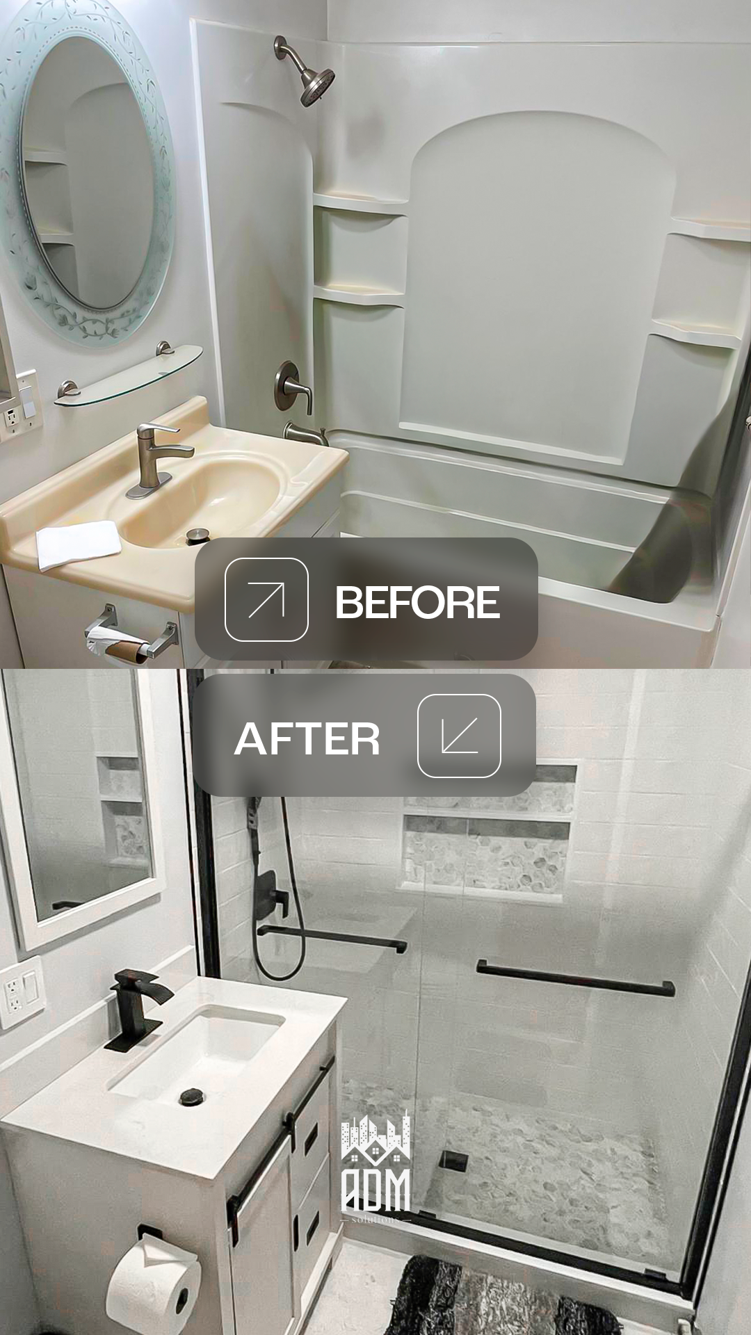 Tub-to-Shower Conversion